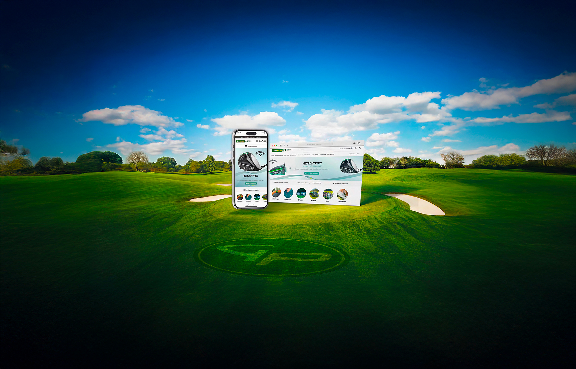 Golf Plus - Scène de collage d'affiches
